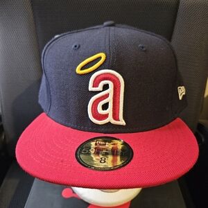 Anahiem Los Angeles Angels New Era 59Fifty 5950 Baseball Hat Cap Size 8 NWOT MLB